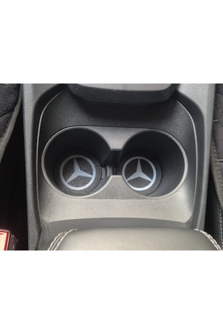 Mercedes Araç Bardaklık Altlığı , Mercedes Şişe Ve Bardak Altlığı, Mercedes Logolu Oto Bardaklık Alt