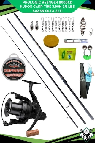 Prologic Avenger 8000xd Kudos Carp Time 3.90m 3.5 Lbs Sazan Olta Seti Standart