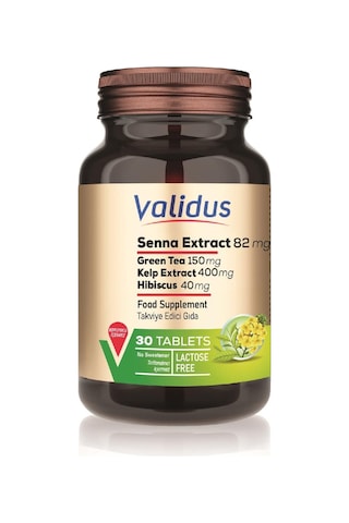 Validus Senna + Hibiscus + Green Tea + Kelp Extract 30 Tablets