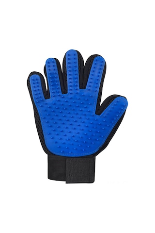 Hangfox Kedi Saç Temizleme Eldiveni - Mavi Sağ El, Tüy Alma Ve Masajlı Bakıma Uygun, Dayanıklı Malzeme İle Geliştirilmiş