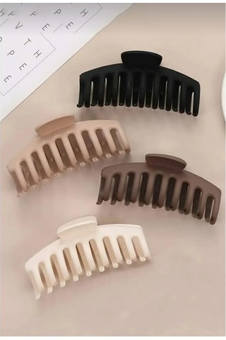 Toka Kadın Siyah Kahve Kadın Çocuk Mandal Toka Lastik Toka Seti Toka Organizer Toka Kız Çocuk Toka Kadife Toka 11cm Diğer