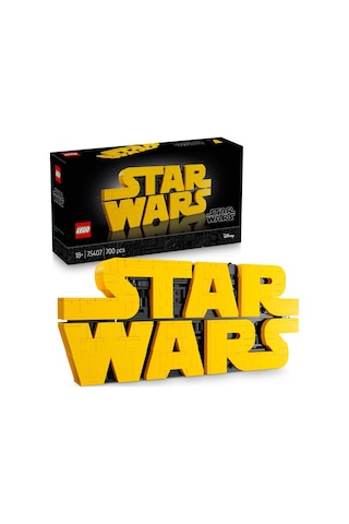 LEGO® Star Wars™ Parçalarla Yapılan Star Wars™ Logosu 75407 - Yetişkinler için Koleksiyonluk ve Dekoratif Model Yapım Seti (700 P)
