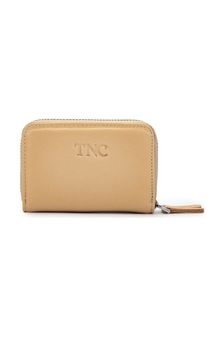 Tamer Tanca Unisex Hakiki Deri Bej Cüzdan 1039 222 Erk Czdn Sk24-25 Bej Dr Bej