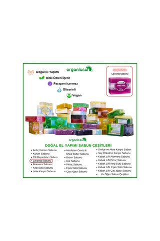 Organicsun Doğal Lavanta Sabunu 3 x 140 G
