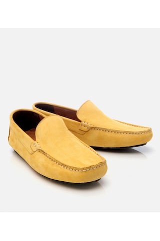 Hotiç Erkek Nubuk Deri Sarı Hafif Tabanlı Günlük Loafer 02ayh305550a520 Sarı