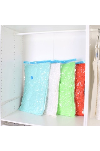 Yaleker Büyük Boy Şeffaf Vakumlu Saklama Torbası, Kalın Ve Geniş, 70x100 Cm, Tekli Ve Toplu Satış Diğer