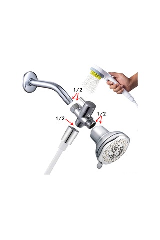 Geekyou Evcil Hayvan Duş Başlığı - Köpek Ve Kedi İçin Masajlı Banyo Hortumu Gri Gri