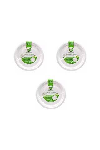Roll-up Nature Ekolojik Karton Kağıt Tek Kullanımlık Tabak - 26 Cm. - 50 Adetlik 3 Paket Diğer
