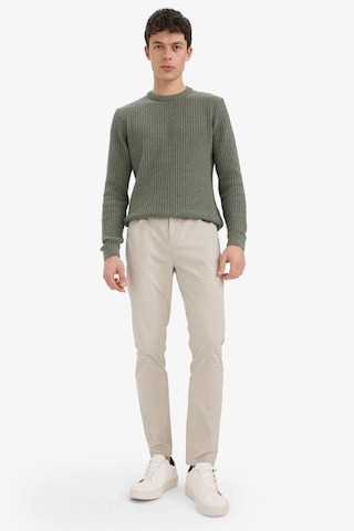Defacto Slim Fit Dar Kesim Dar Paça Pantolon B2089ax25aubg766 Bej
