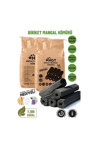 Briket Mangal Kömür %100 Doğal Kimyasal sız