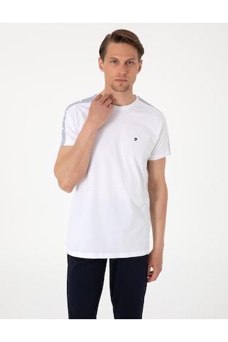 Pierre Cardin %100 Pamuk 6085 Luxury Kısa Kol Erkek Pijama Takımı Beyaz