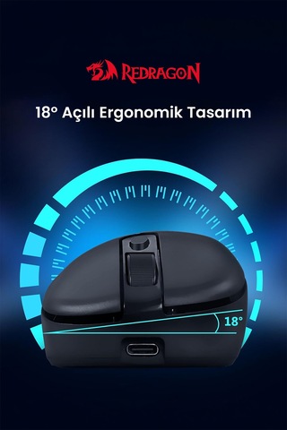 Redragon Paw3311 Kablosuz 12.000dpı 3 Mod Bağlantı 1000hz M818 -