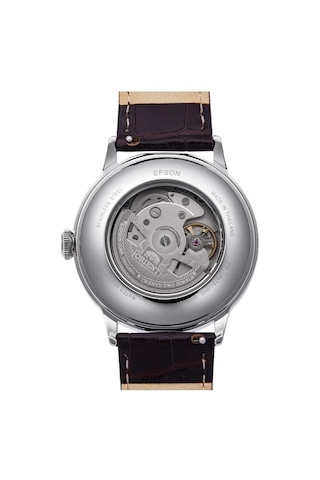 Orient Ra-ac0023e30b Otomatik Deri Kahverengi Yeşil Kadran 41 Mm Erkek Kol Saati Gri