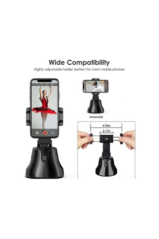 Novahub Ezonedeal 360 Otomatik Takip Vlog Telefon Aparatı - Selfie Çubuğu - Aı Teknoloji İle Pratik Çekimler