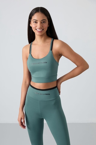 Tommylife Mint Yeşili Esnek Standart Fit Performans Kadın Tayt Takım - 95333