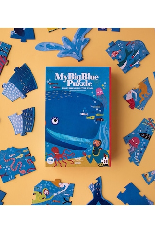 Londji My Big Blue Puzzle Canlı Renkler