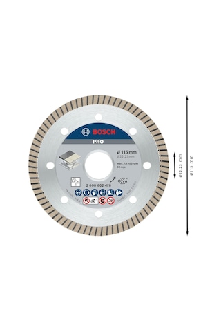 Professional Accessories Best Serisi Seramik İçin, Extra Temiz Kesim Turbo Segman Elmas Kesme D