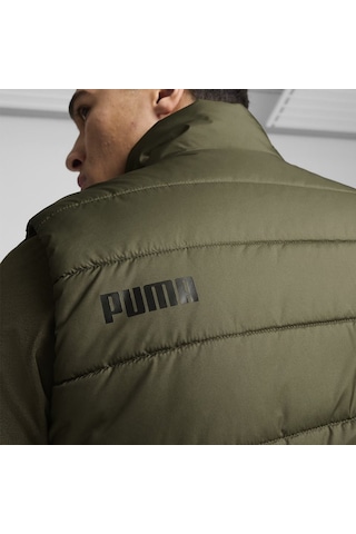 Puma Essential Padded Erkek Haki Dik Yaka Yelek Haki