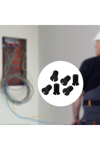 Homyl 6 Adet Kablo Yönlendirme Grommet& 39 İ Starlink Siyah