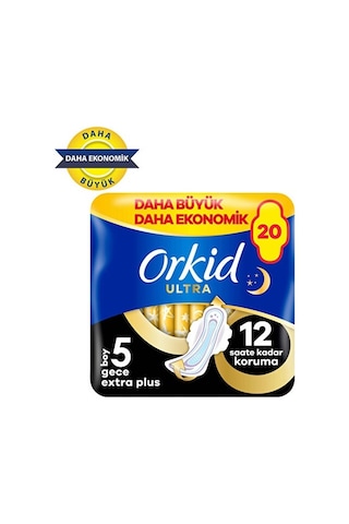 Orkid Ultra Gece Extra Plus Hijyenk Ped 20'li