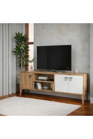 Lusso Modern Ayaklı Tv Ünitesi Alt Modül - Atlantik Çam Atlantik Çam