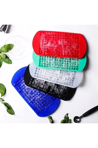 160 Gözlü Pratik Silikon Mini Küp Şekilli Buz Kalıbı