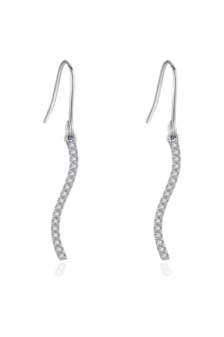 Brezza Lusso Jewelry Timeless Series Zarafet Dalgası Gümüş Kadın Küpe Gümüş