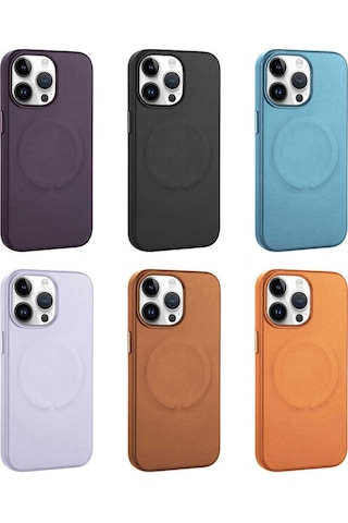 Apple Uyumlu iPhone 14 Pro Kilif Pu Deri Magsafe Wireless Sarj Özellikl 564590542