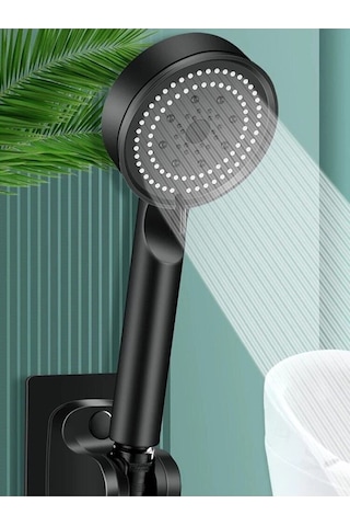 Sardıcı Turbo Fan 5 Fonksiyonlu Su Tasarruflu Duş Başlığı Siyah
