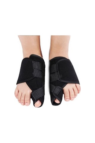 Halluks Gece Ateli Ayak Baş Parmak Kemik Çıkıntısı Düzeltici Siyah