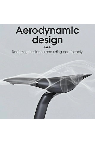 Geeroyoo Konforlu Bisiklet Sele Seti - Ergonomik Tasarım, Hava Geçirgen Ve Yağmurluklu Siyah