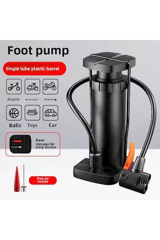 Mini Yüksek Basınçlı Ayak Pompası El Pompası Bisiklet Pompası Top Pompası