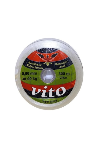 Vito 300 Mt Fluorocarbon Coated Misina Beyaz