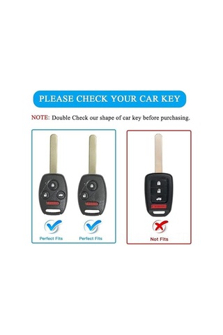 Neevoyu Bentianj3 Beyaz Araba Anahtarı Koruması - Accord, Civic, Pilot, Crv, Crz, Odyssey, Fit Uyumlu 4 Tuşlu