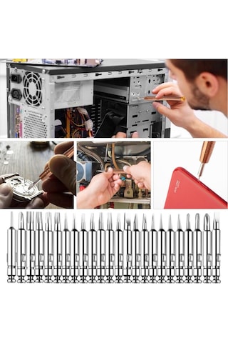 Depomega Mıknatıslı Deri Çantalı Tornavida Seti 25 Parça