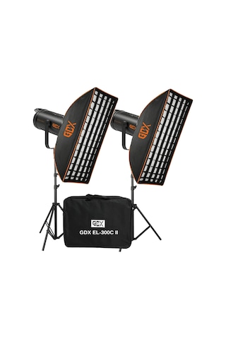 Gdx El-300c Iı Video Ve Fotoğraf Sürekli Işık İkili Set