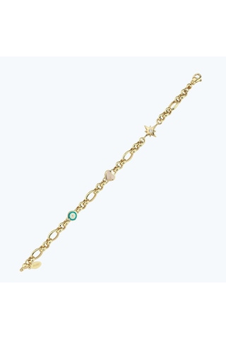 Altınbaş Altın Kutup Yıldızı Zincir Bileklik Abl0290-y-25940-p Çok Renkli
