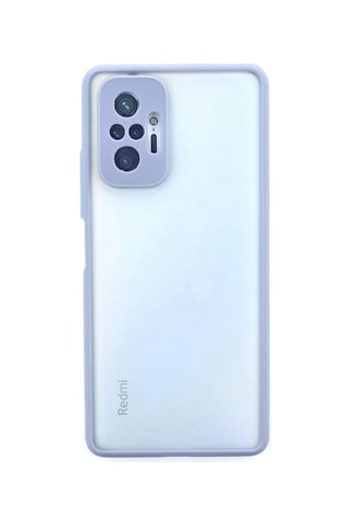 Xiaomi Redmi Note 10 Pro Kılıf Montreal Silikon Kapak - Gri Çokrenkli