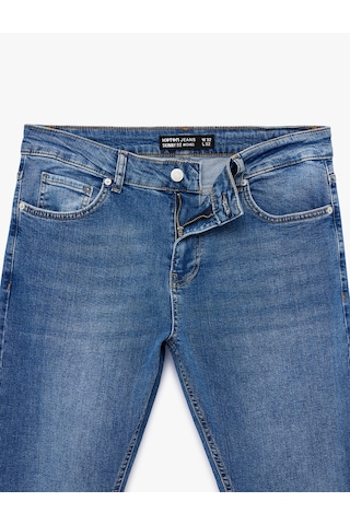 Koton Normal Bel Pamuklu Skinny Jean Pantolon - Michael Jean Orta İndigo 6sam40168nd İndigo