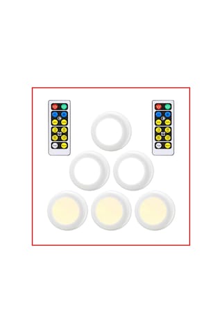 Symbee Rgb Isı Işığı Kumandalı Dimmable Zamanlayıcı Duvar Lambası, Eldivenle Dokunarak Açma-kapama, Perde Dolabı Işığında Kullanıma Uygun, Toplu Satış Diğer