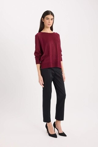 DeFacto Sigaret Saten Kumaş Pantolon Normal Bel Basic Düz Beli Lastikli Düz Paça J8743AZ25SMBK81