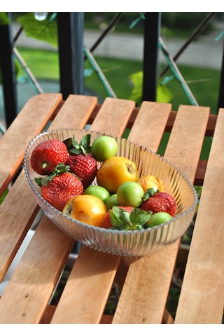 1 Adet Arya Cam Çukur Kayık Tabak Servis Meze Kasesi 21 Cm