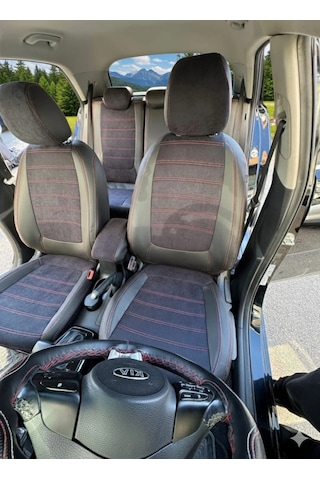 Kia Rio-orta 01 Dinamika-kenar Siyah Deri
