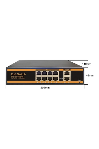 8 Port 10/100Mbps8 2Port 250 M Poe Switch