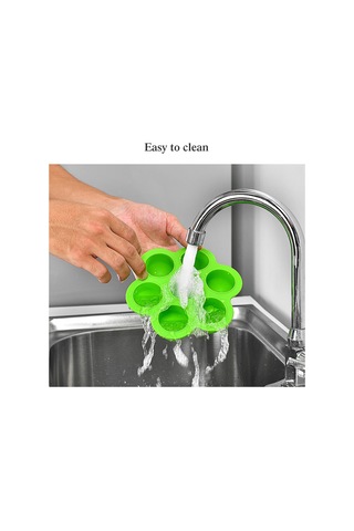 Qingmipy Pembe Silikon Kalıp: Pastane, Buz Ve Yemek Pişirme İçin 7 Delikli, Elastik Malzemeyle Çok Renkli