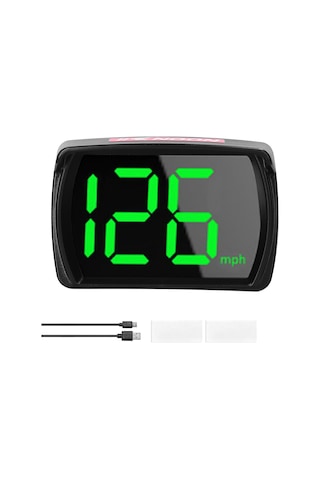 Suofeng Siyah Araç Gps/bd Çift Mod Konumlandırma, Gerçek Zamanlı Hız Gösterici Km/h/mph , Usb Plug & Play, Gölgelikli, Led Ekranlı - Paket 1