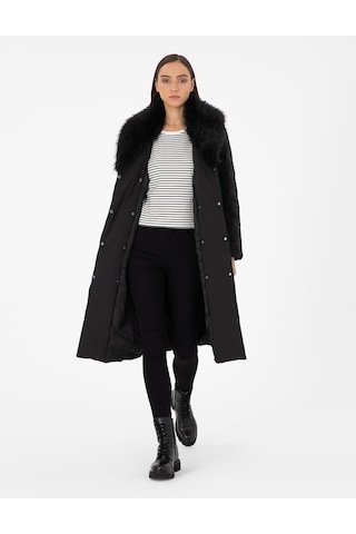 Pierre Cardin Kadın Siyah Kaban 50290313-vr046 Siyah