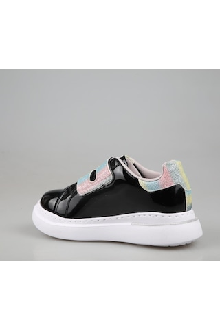 Bücür Ortopedi 502 Barbili Siyah Çocuk Sneakers Siyah