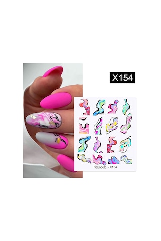 Su Transferli Nail Art Sticker X154 55344-9