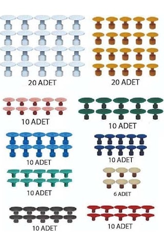 Bydent Pdr Boyasız Göçük Düzeltme Çanta Set 140 Parça Süngersiz